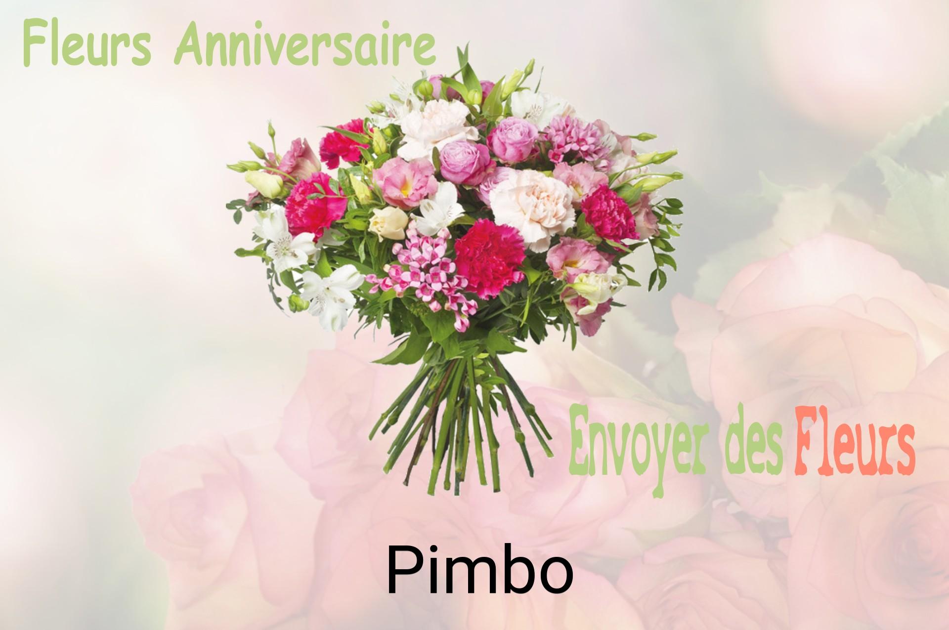 Bouquet de fleurs d’anniversaire livré à Pimbo