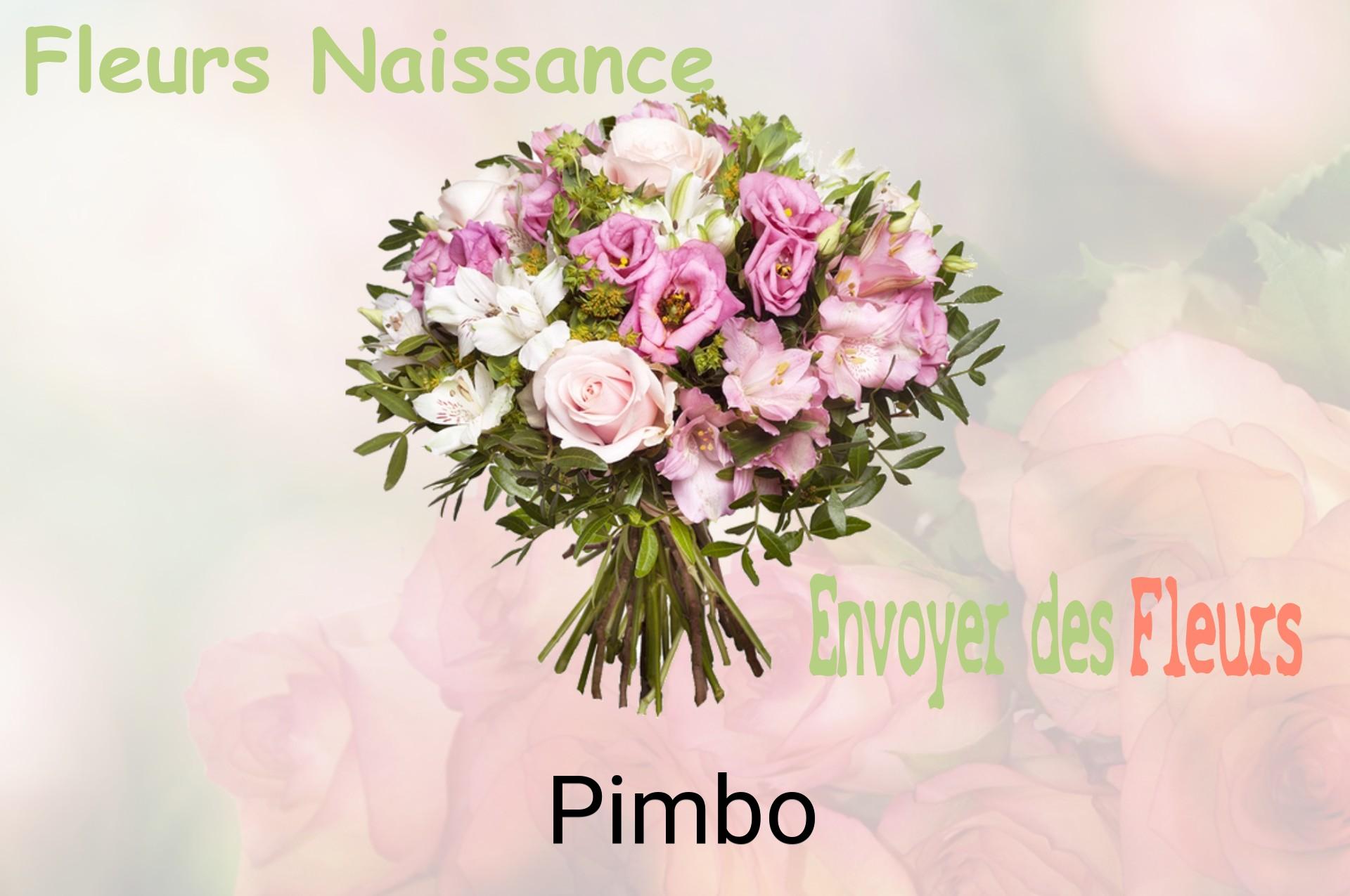 Bouquet de fleurs de naissance livré à Pimbo